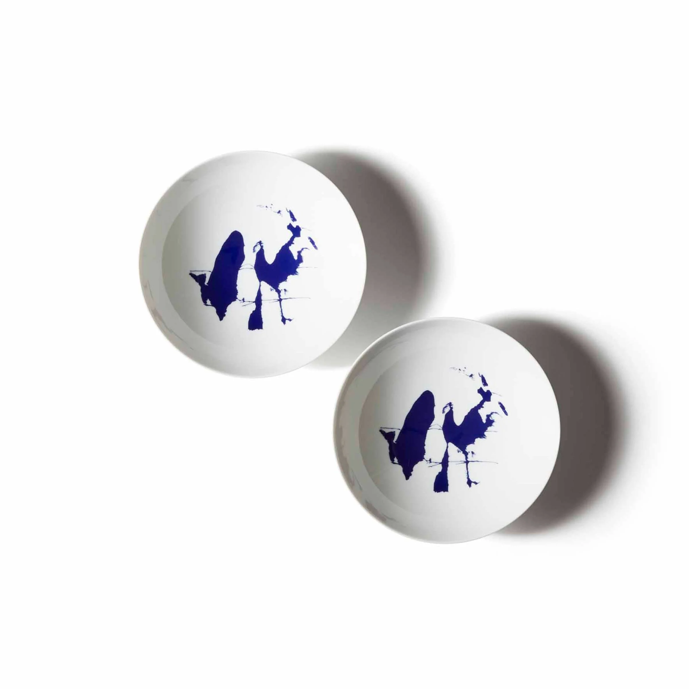 Set Piatti Fondi in Porcellana NEIGE, di Richard Ginori per Cassina