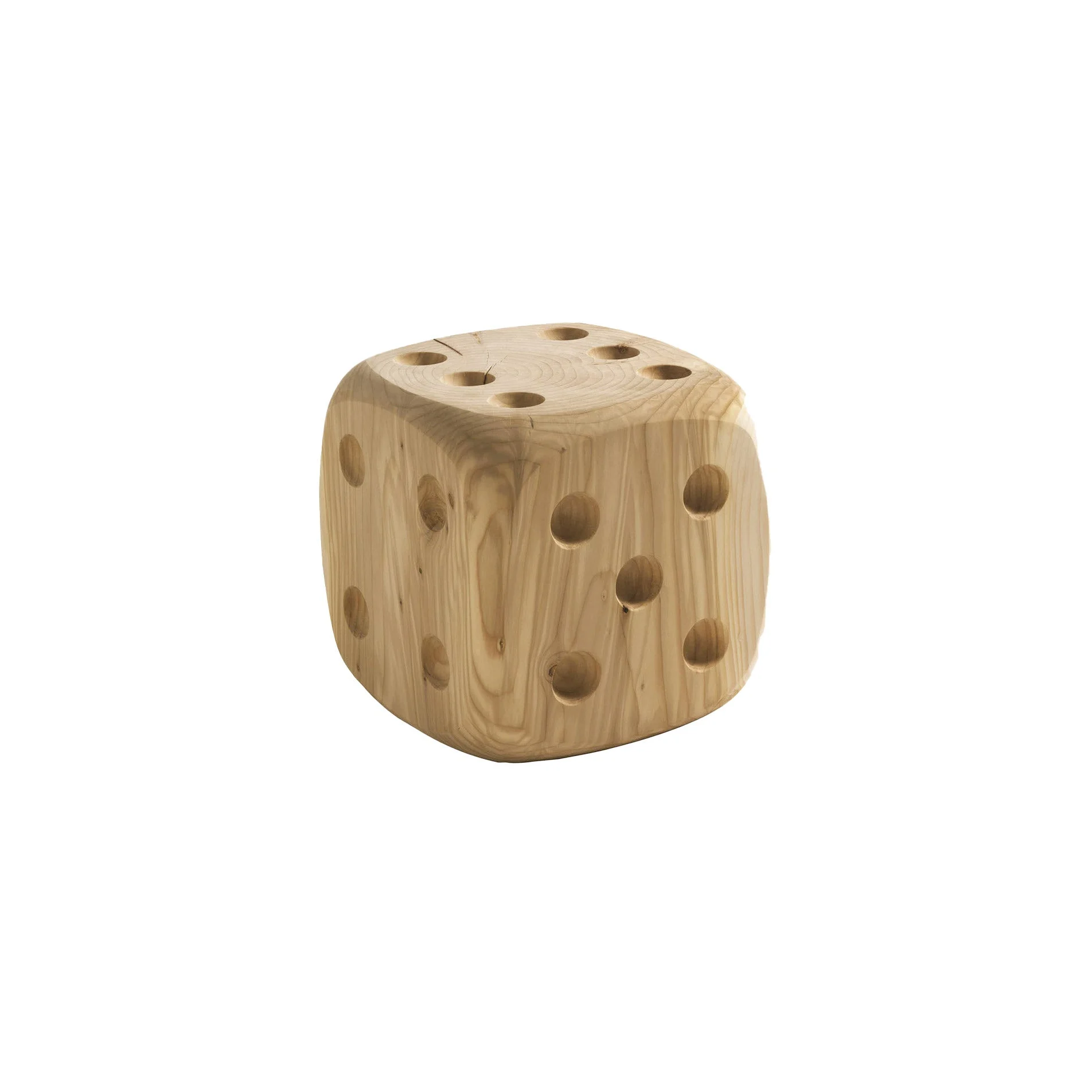 Pouf in Legno DADONE di Andrea Castrignano per Riva 1920