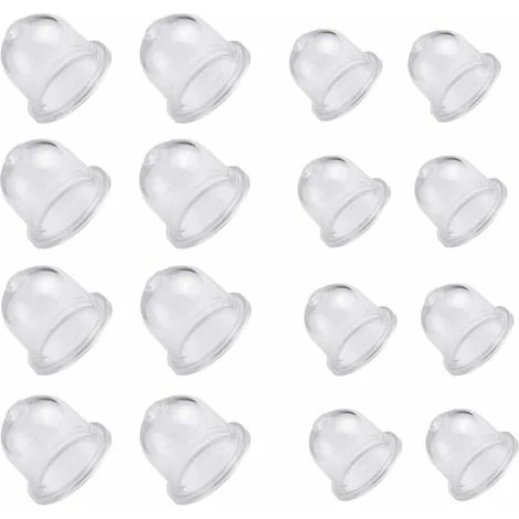 16 pezzi pompa primer primer bulbo carburante diesel primer bulb trasparente carburatore tazza di olio decespugliatore primer bulbo per soffiatori benzina trimmer 18,5/22 mm