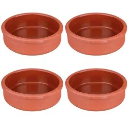 Set 4 cocotte in terracotta Ø15 cm, Autentica SìChef