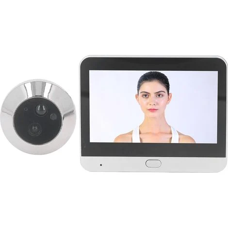 Spioncino per appartamento, videocitofono Wi-Fi, telecamera digitale per porta con schermo LCD TFT a colori da 4,3 pollici, spioncino per porta per ufficio domestico
