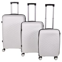 Set 3 valigie, bianco, Sibilla Travel