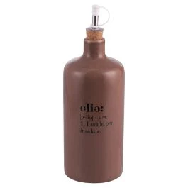 Oliera 866 ml in ceramica tappo in sughero, mocha mousse, Victionary