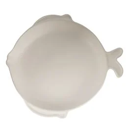 Piatto piano singolo in ceramica Ø26 cm, bianco, Kos