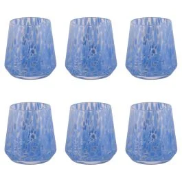 Set 6 bicchieri acqua 410 ml, Candy Turquoise