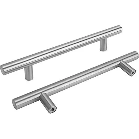 Set di 15 maniglie per mobili da cucina da 128 mm Maniglie per ante da cucina - LS201BSS128 Maniglie da cucina Maniglie per mobili da cucina in acciaio inossidabile e nichel spazzolato Interasse fori