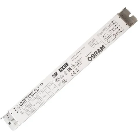 QT-FIT 5/8 2X18-39/220-240 UNV1 Ballast elettronico non dimmerabile, metallo, bianco, 1 pz.