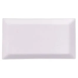 Piatto rettangolare 29x16 cm in gres, Horeca White