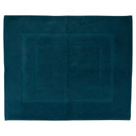 Tappeto bagno 50x60 cm in cotone, ottanio, Sibilla