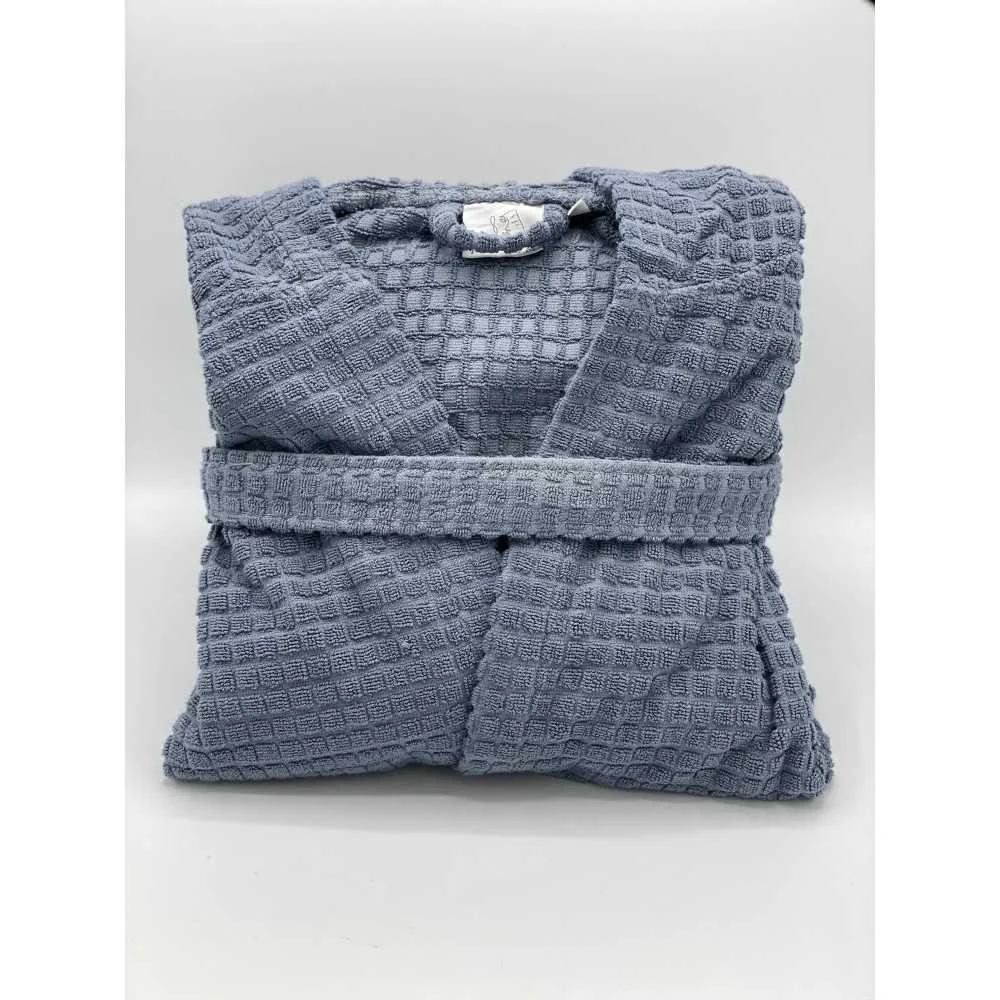 Accappatoio in cotone MEMORY Blu Intenso – Taglia XL