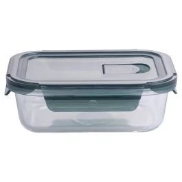 Contenitore ermetico rettangolare 640 ml in vetro, SìChef