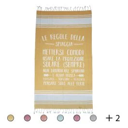 Telo mare pareo 100x200 cm 100% cotone, Le regole