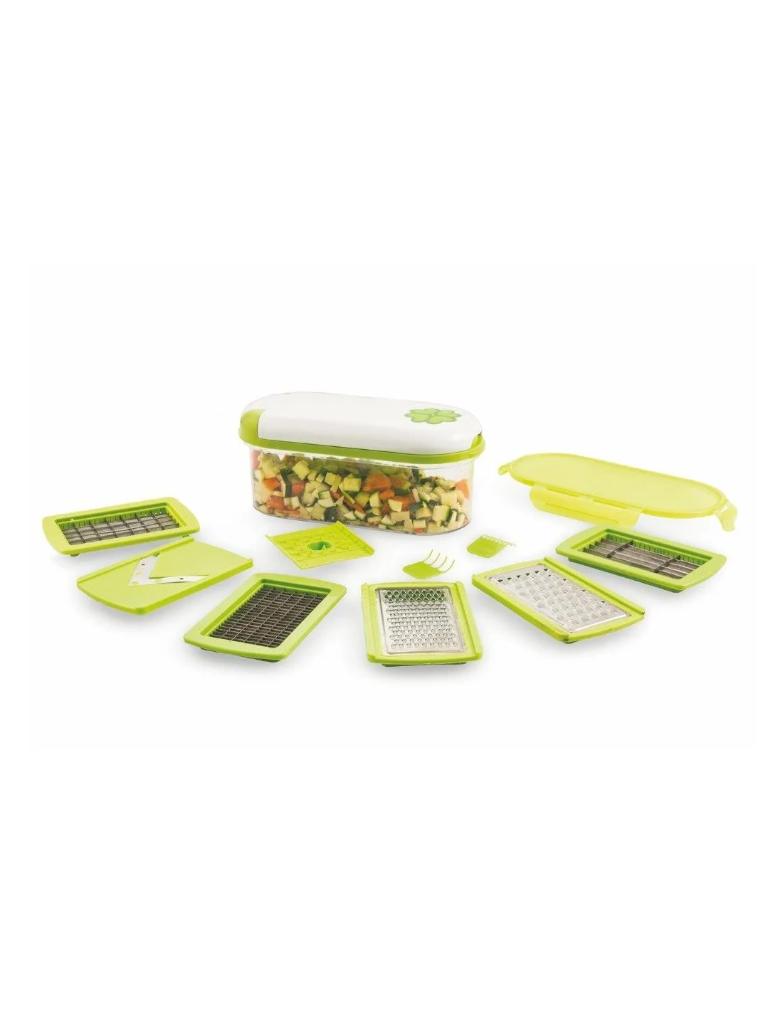 AFFETTATUTTO 8 FUNZIONI 13 ACCESSORI QUADRIF.VERDE