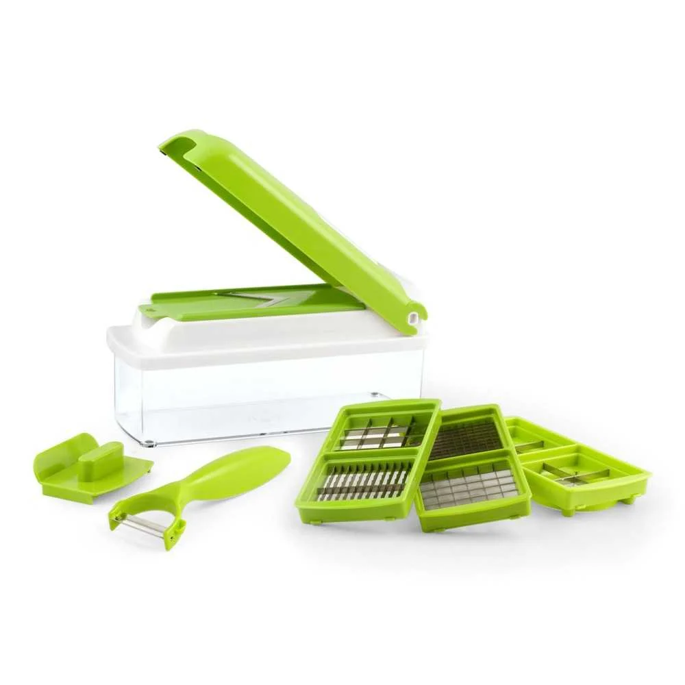 Affettatutto Slicer Set Pro 13 pezzi con Contenitore Salvaspazio