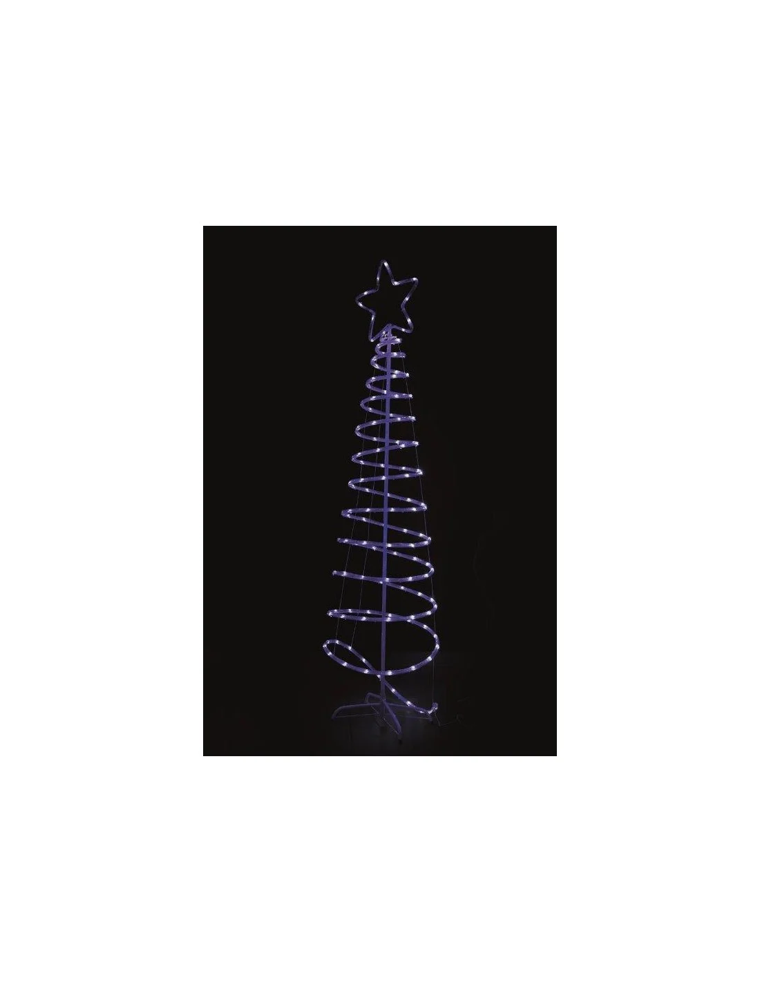 ALBERO A SPIRALE BIANCO-BLU H.182 CM