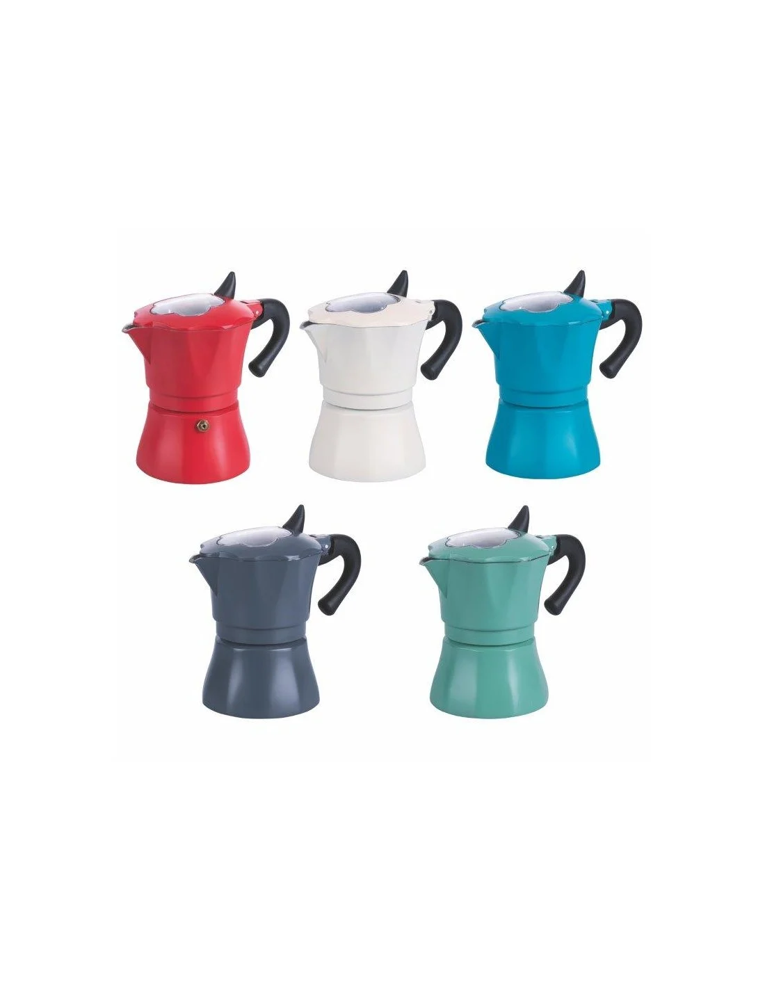 ALLEGRA CAFFETTIERA 2 TAZZE 5 COLORI ASSORTITI