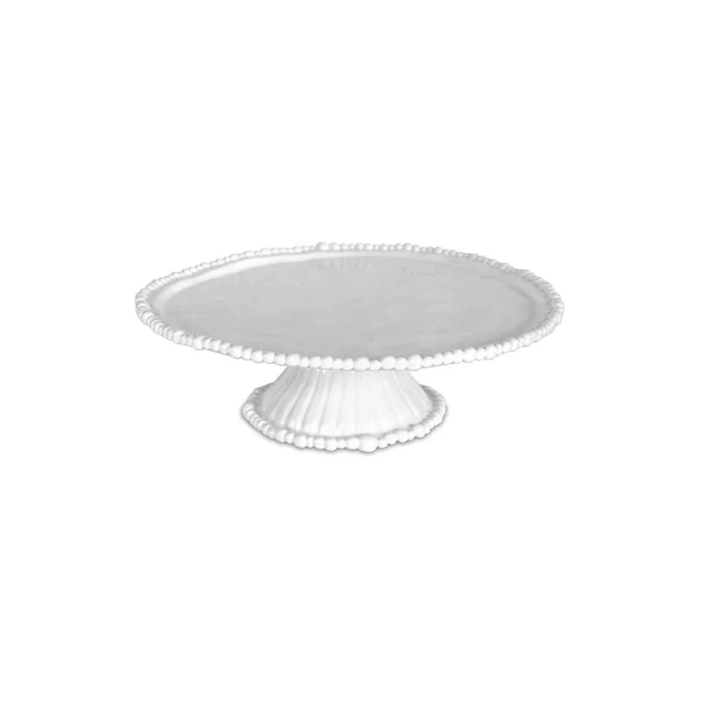 Alzata torte bianca in melamina “Joke” Baci Milano 35x10,5 cm – robusta e chic