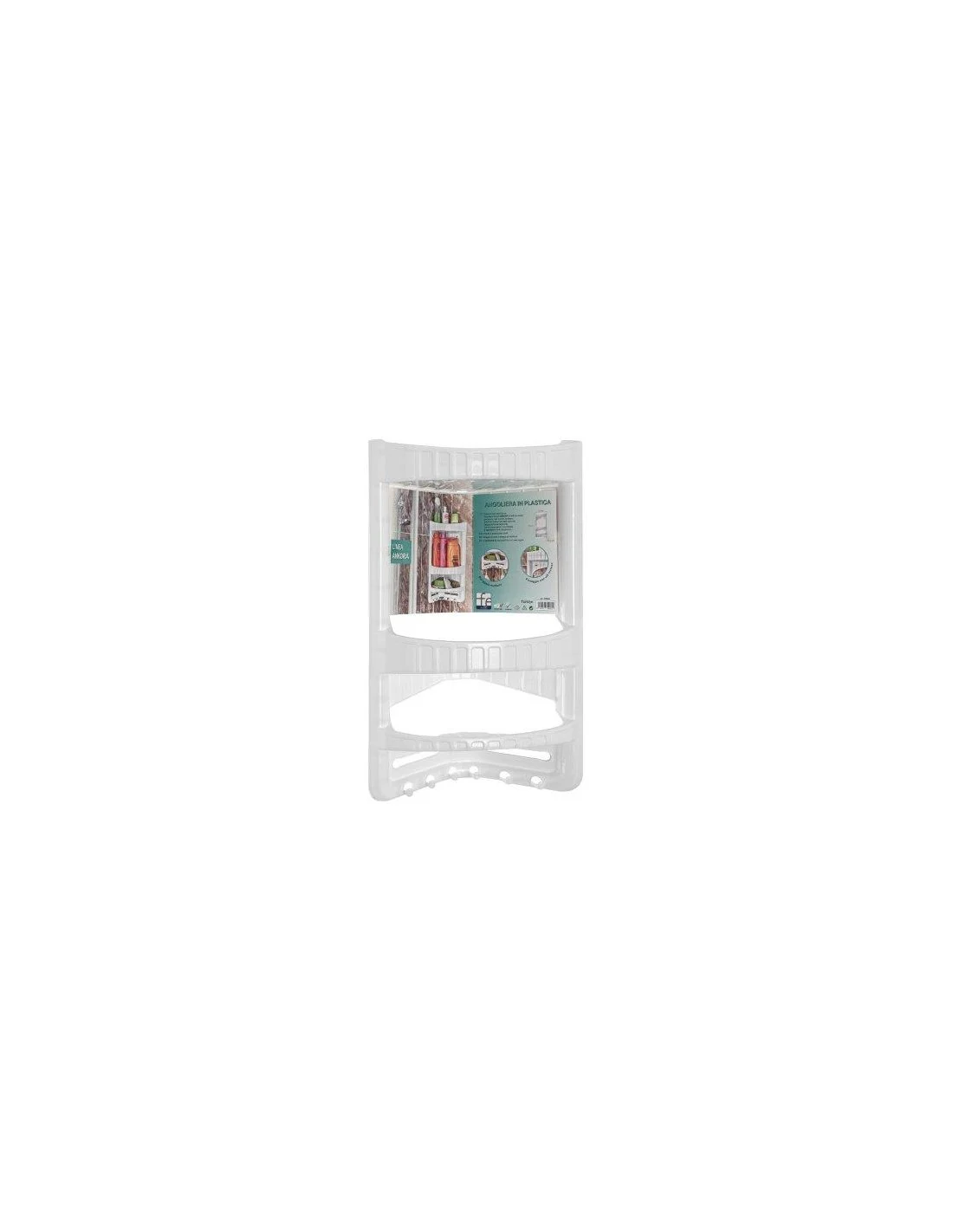 ANGOLIERA IN PLASTICA 3 RIPIANI BIANCO