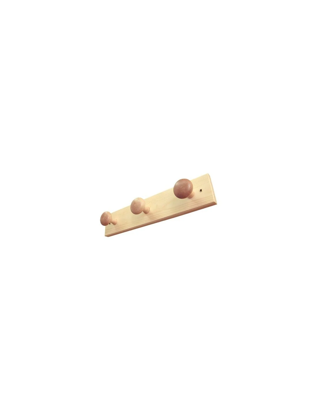 APPENDIABITI IN LEGNO 4 POSTI NATURALE