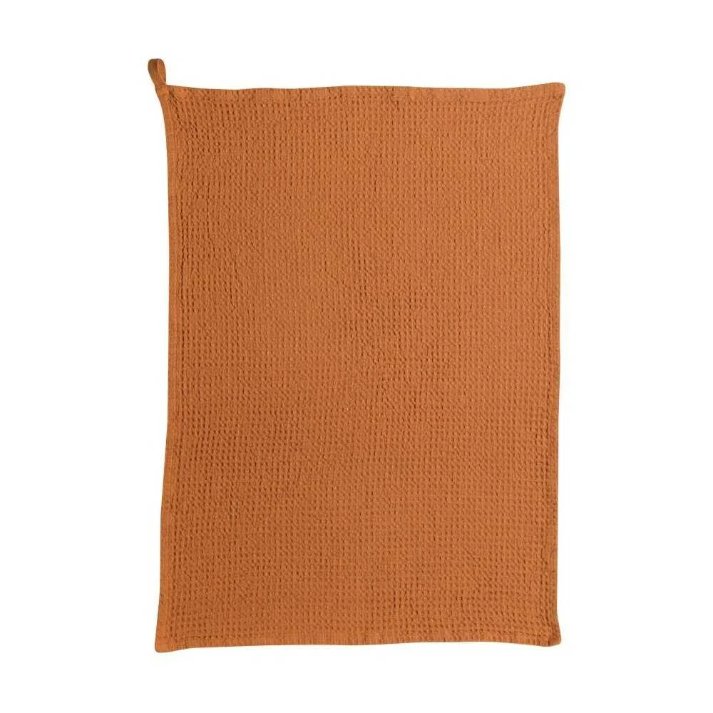 Asciugapiatti nido d'ape "Mumba" color Cannella – 50x70 cm