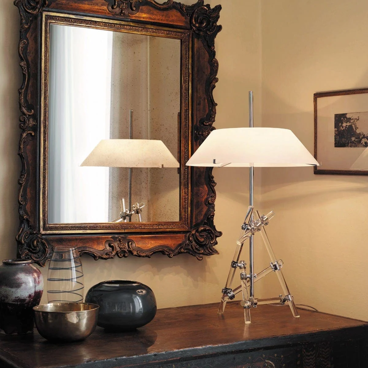 Lampada da Tavolo ASHANGHAI di Max Ingrand per FontanaArte