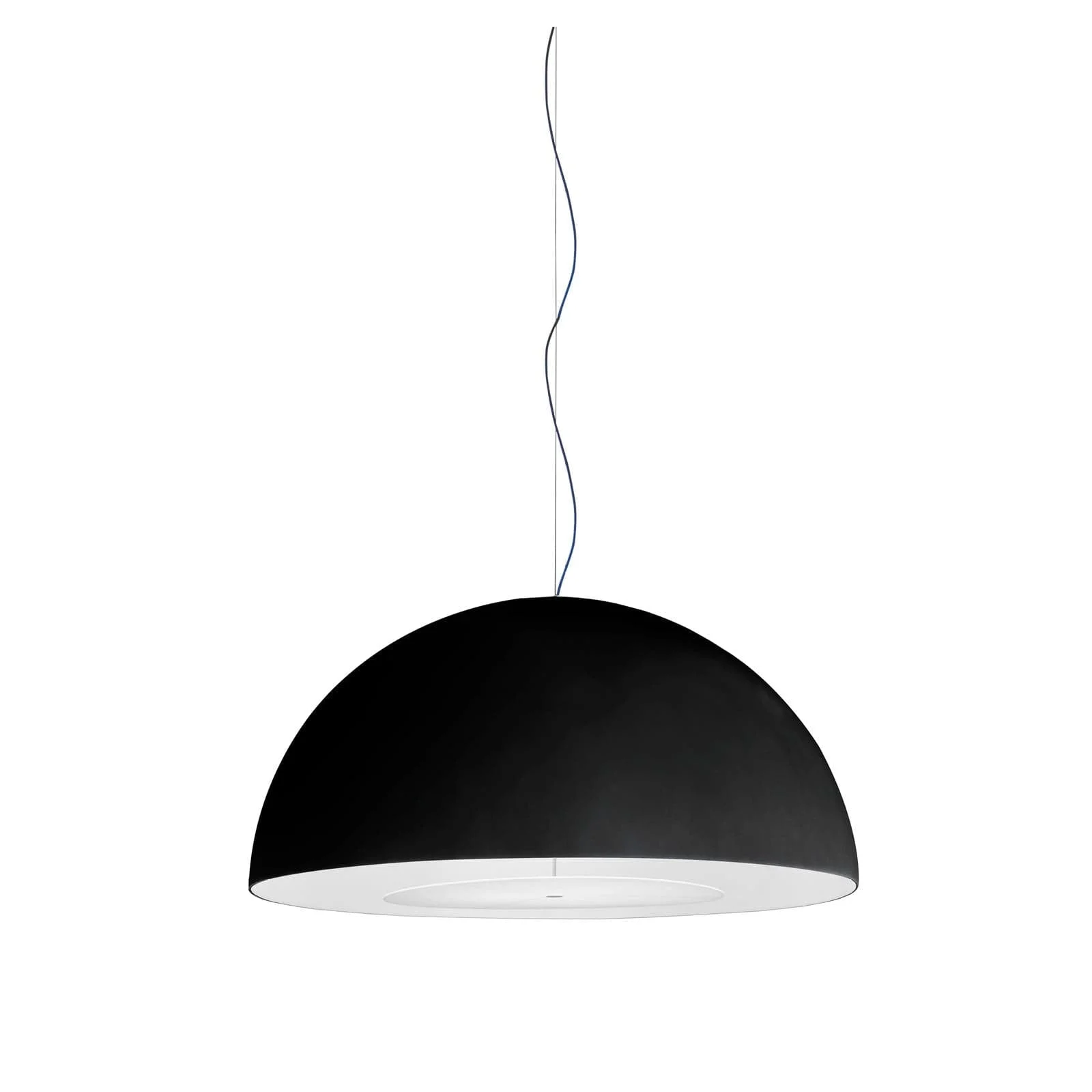 Lampada a Sospensione AVICO Small Nera di Charles Williams per FontanaArte