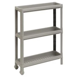 Carrello con ruote, extra slim, in plastica pp 53x17x71 cm, Tina