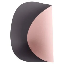 Tovaglietta triangolare double face, grigio e rosa cipria, Horeca Stone