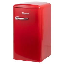 Frigorifero vintage monoporta 100 L. 44,9X48,3X88,2 cm, rosso, Kooper