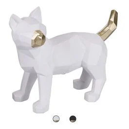 Punto gatto decorativo in poliresina, Sibilla