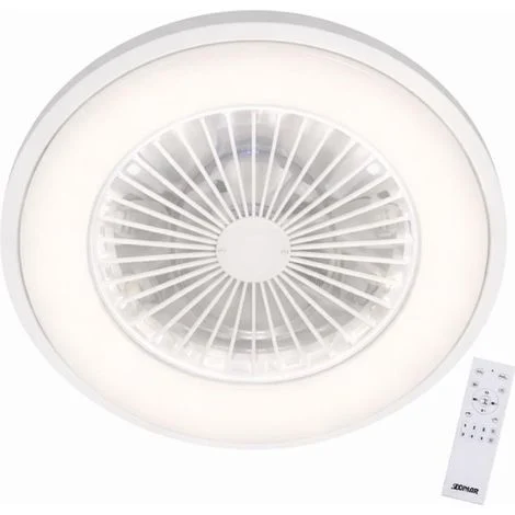 ZEPHIR Ventilatore Da Soffitto Plafoniera Led 7 Pale Bianco
