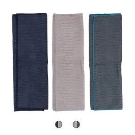 Set 3 panni pulizia in microfibra 40x40 cm