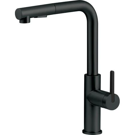 Lavello cucina in colore nero opaco con doccia estraibile multifunzione DEANTE MOMI BKMN73MNero opaco