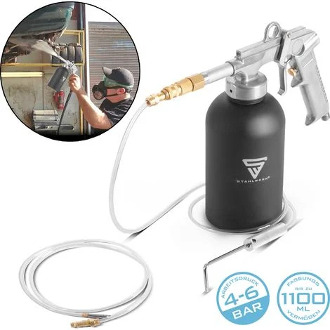 STAHLWERK Pistola a tazza a pressione1100 ml 4-6 bar Pistola a cavità