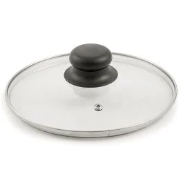 Coperchio 20 cm in vetro temperato, Nero