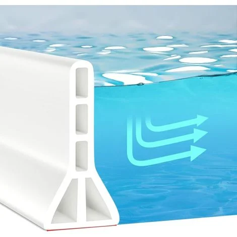 Parete doccia pieghevole ad alte prestazioni – Barriera impermeabile per separazione zona umida/asciutta, guarnizione di tenuta per piatto doccia, sistema anti-perdita, installazione facile senza fora