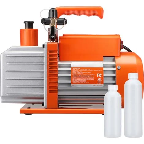 Mophorn Pompa per vuoto a palette rotanti bi-stadio 5 CFM HVAC per aria condizionata, AC230V, 50Hz, 20,5 libbre. È ideale per la manutenzione della refrigerazione