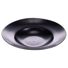 Piatto fondo bianco in gres, Horeca Black