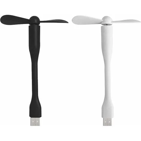 Ventilatori USB, Ventilatore piccolo, Ventilatore USB piccolo, Ventilatore USB portatile da 2 pezzi, Ventilatore USB regolabile a 360°, Ventilatore silenzioso, Ventilatore USB portatile ricaricabile