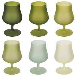 Set 6 bicchieri liquore 260 ml frosted, Greenery