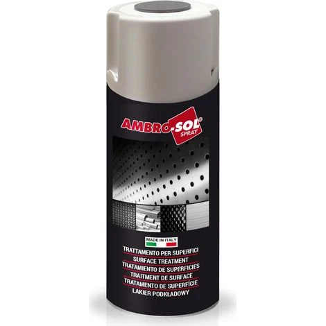 Ambro-Sol V400PRIMER1 Smalto Trattamento per Superfici, Primer Ancorante Metalli, Protegge dalla Ruggine le Superfici di Metallo, Bomboletta Spray in Banda Stagnata Riciclabile 400 ml
