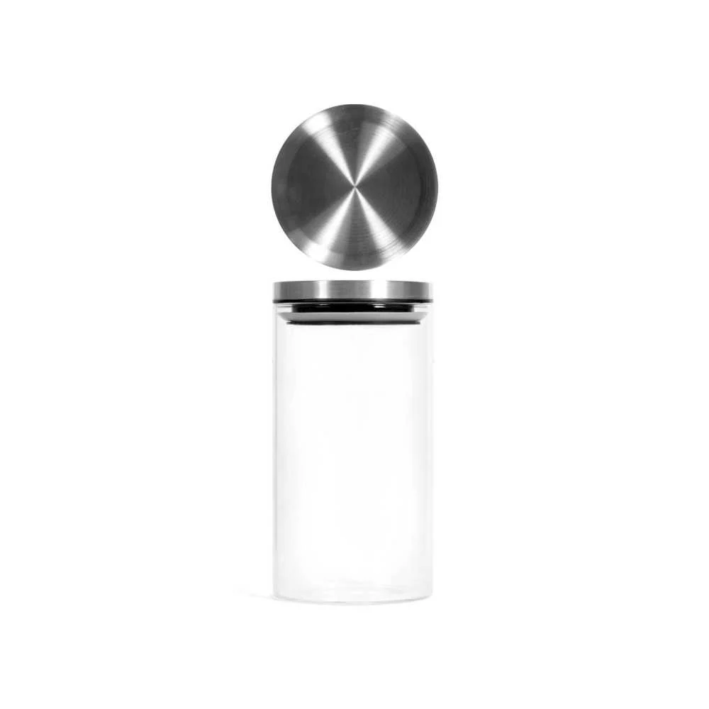 Barattolo borosilicato H&H 1,2 L con coperchio inox