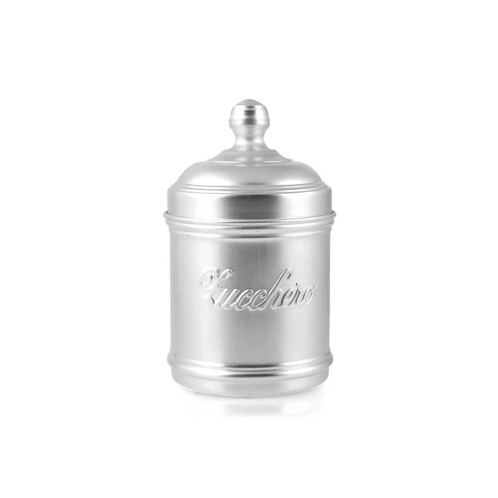Barattolo in alluminio zucchero 10x12 cm, 0,94 L