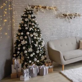 Albero di Natale 1534 rami h. 210 cm, Courmayeur Santa's House