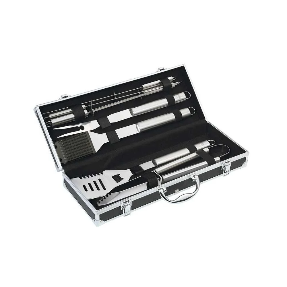 BBQ Set Phoenix 8 pezzi in acciaio inox – Strumenti professionali per grigliate perfette