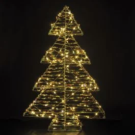 Albero natalizio luminoso, 120 microled, bianco caldo, Santa's House