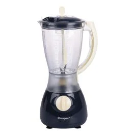Frullatore elettrico 1,8 L, 4 velocità, funzione Pulse, 350 W, blu e avorio, Kooper