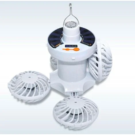 Ventilatore da soffitto universale con luce, ventilatore da gazebo con gancio pieghevole leggero, adatto per casa, campeggio e giardino