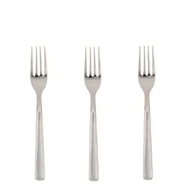 Set 3 forchette in acciaio inox 18/10, Duna