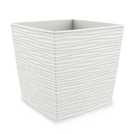 Vaso Aurora bianco h. 29 cm